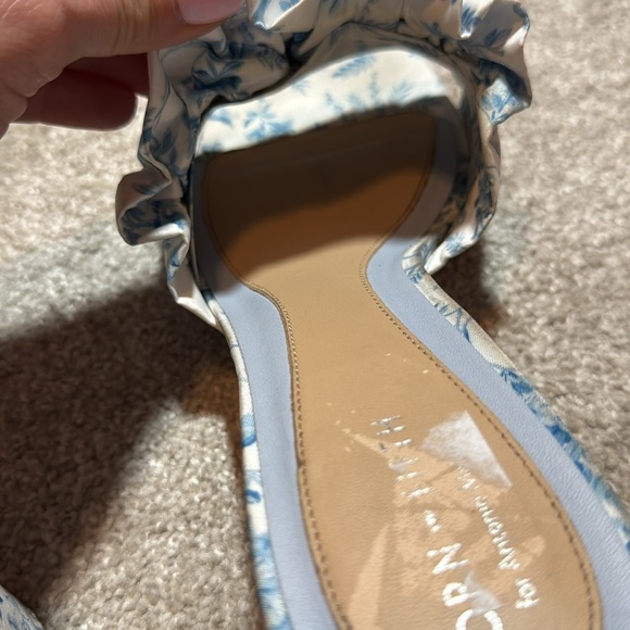 Antonio Melani Born on Fifth Amy Bird Pleated Leather Dress Sandals - Picture 9 of 13